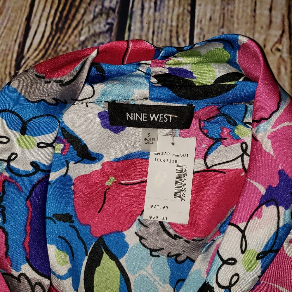Retro style Colorful Spring sleeveless Floral top - Picture 5 of 5